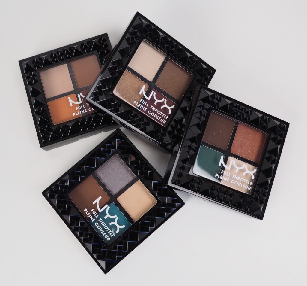 Nyx Full Throttle Eyeshadow palettes